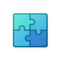 Stacked growth services puzzle graphic